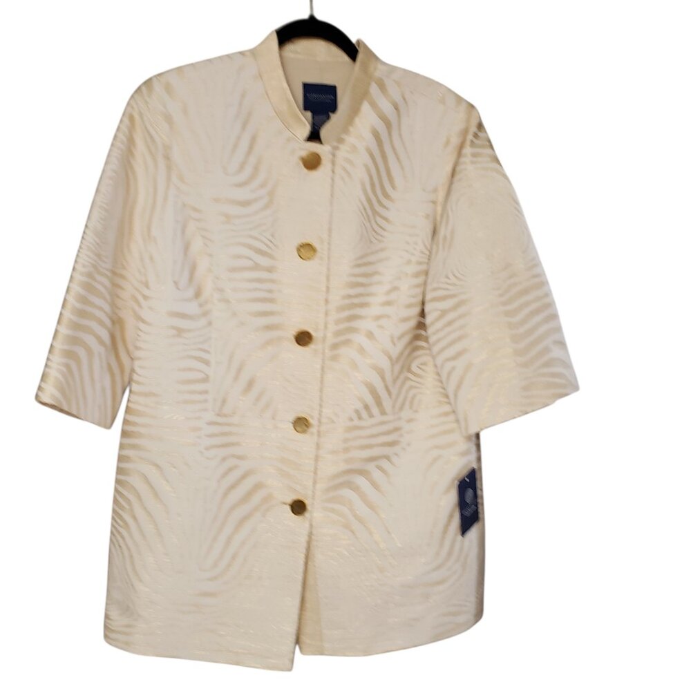 NWOT Doncaster Women's Zebra Print Jacket Plus Size 16